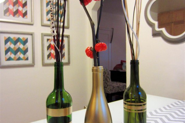 Decoração de casamento com garrafa Decoração de casamento com garrafa