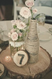 Decoração de casamento com garrafa