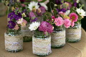 Decoração de casamento com garrafa