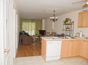 sala de estar e cozinha