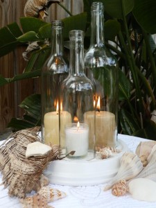 Decoração de casamento com garrafa