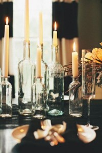 Decoração de casamento com garrafa