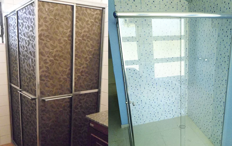 Box de vidro ou acrílico?