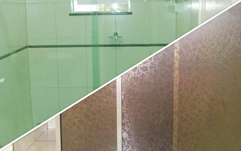 Box de vidro ou acrílico?