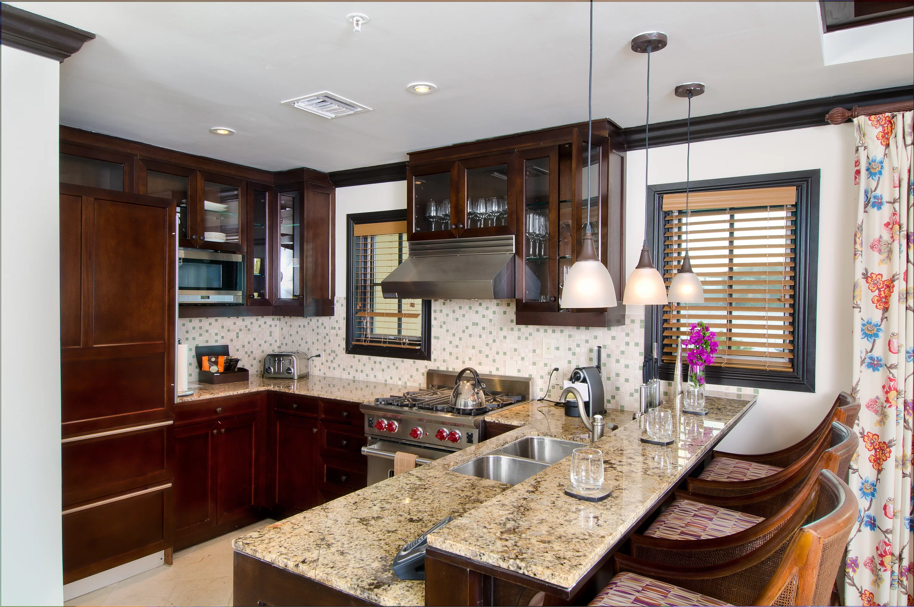 sala de estar e cozinha