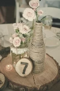 Decoração de casamento com garrafa