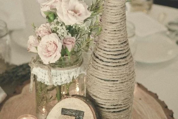 Decoração de casamento com garrafa Decoração de casamento com garrafa