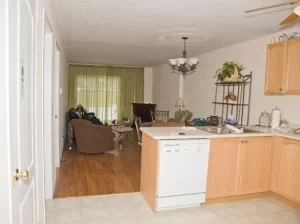 sala de estar e cozinha