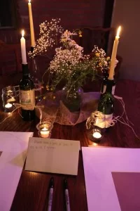 Decoração de casamento com garrafa