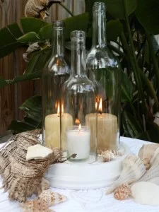 Decoração de casamento com garrafa
