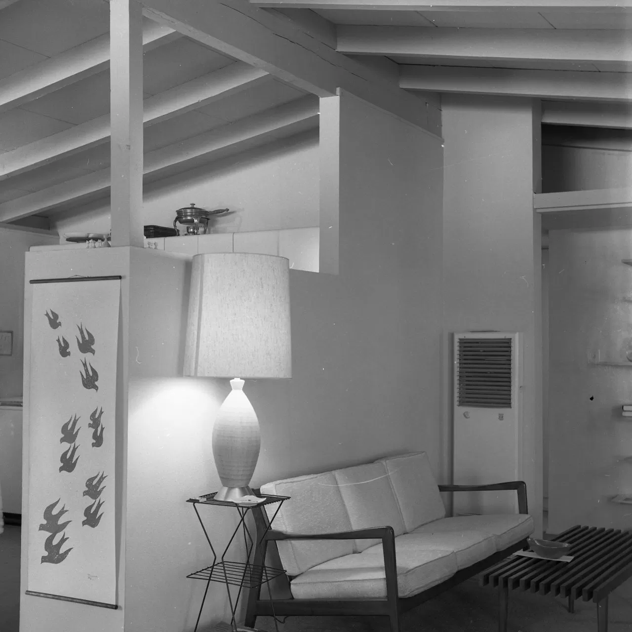 sala de estar e cozinha