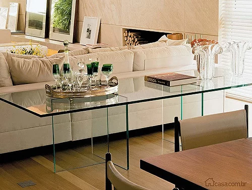 mobílias de vidro