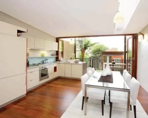sala de estar e cozinha