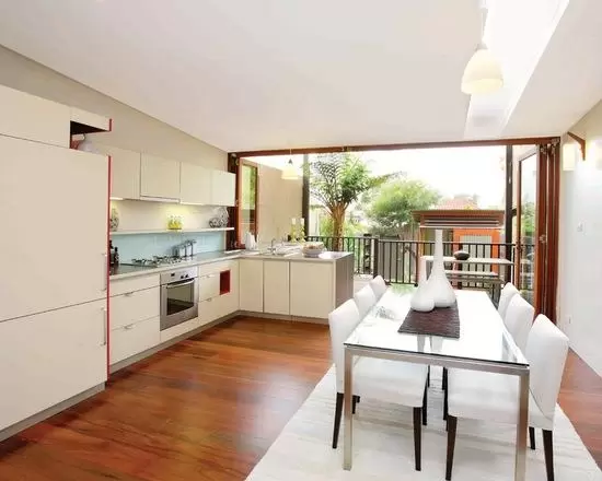 sala de estar e cozinha