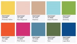 Cores Pantone