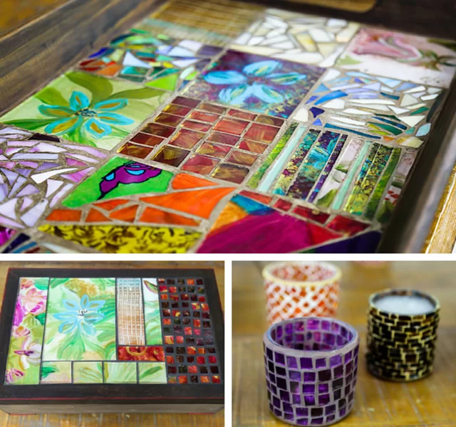 mosaico de vidro