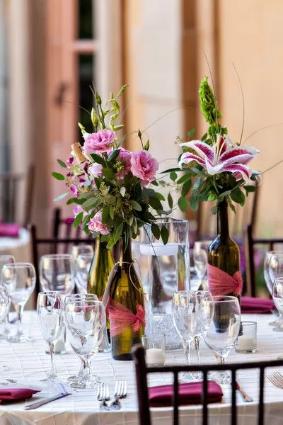 garrafa de vidro casamento