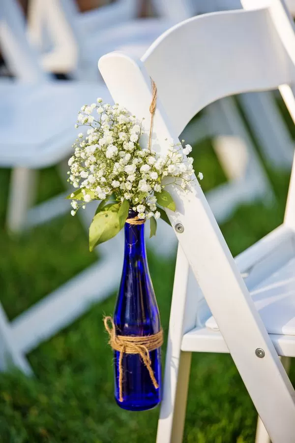 garrafa de vidro cerimonia casamento