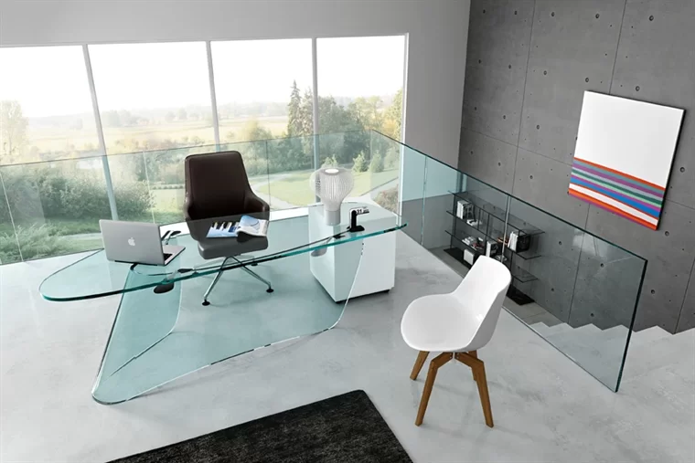 mesa de vidro para escritório