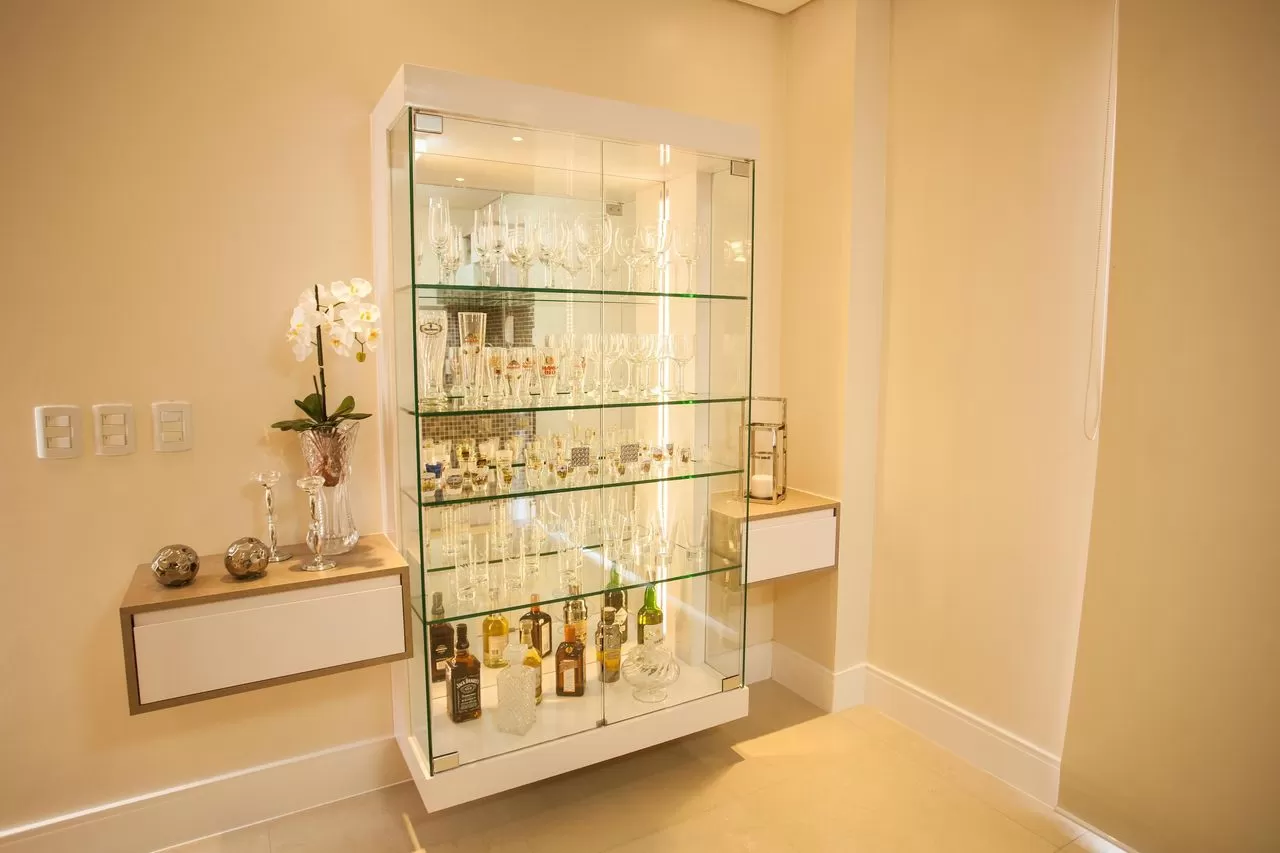 cristaleira de vidro