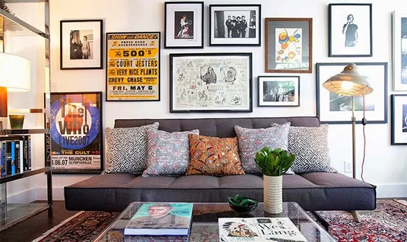 decoração com objetos de vidro