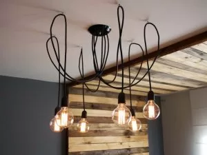 decoração com objetos de vidro