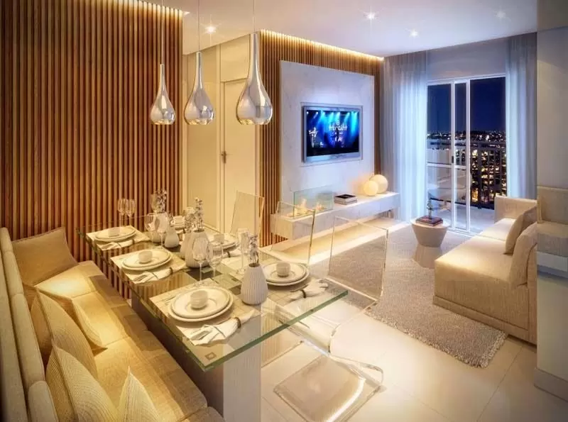 mesa de jantar de vidro