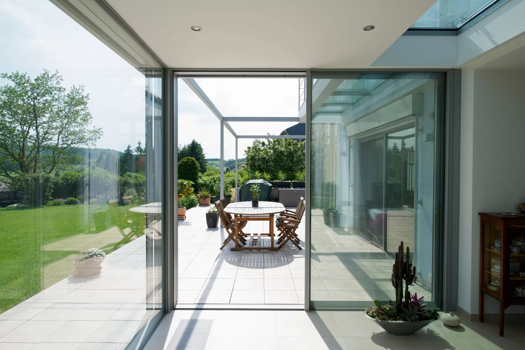 porta de vidro cuidados