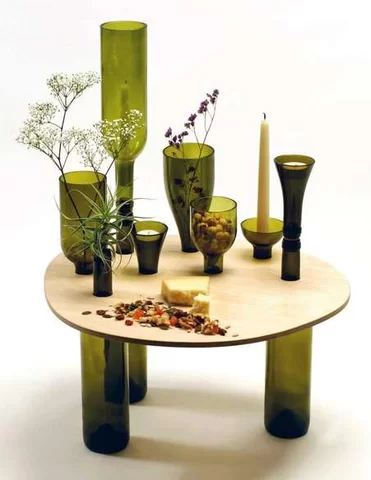 vidro reutilizado decoração