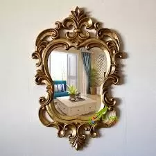 espelho dourado