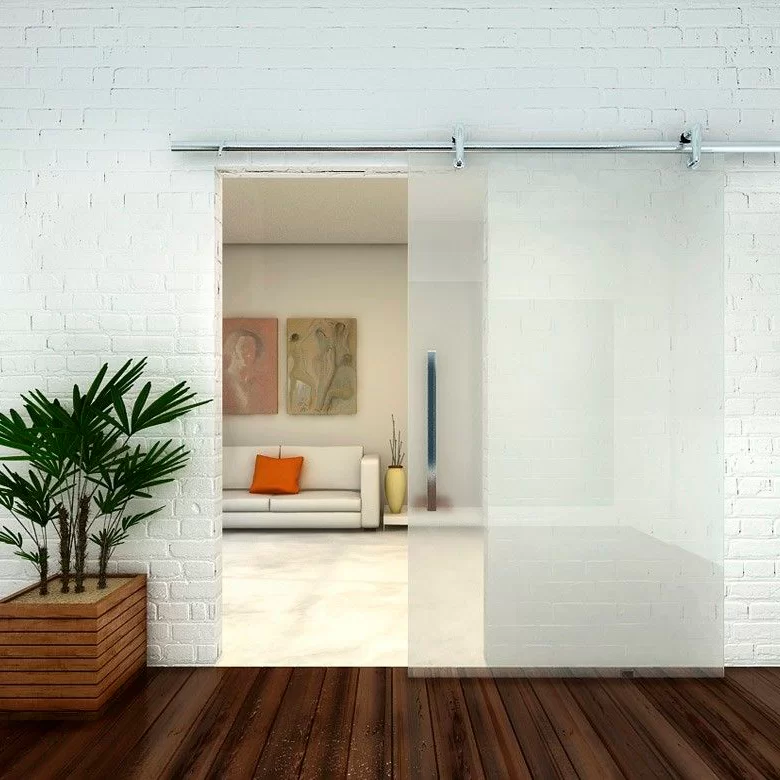 porta de vidro para sala